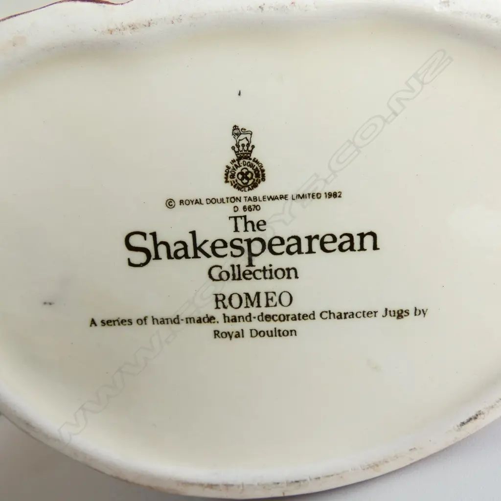 4 ROYAL DOULTON CHARACTER JUGS; MONTY, AULD MAC, 'ARRIET, ROMEO H.180mm Image 1++