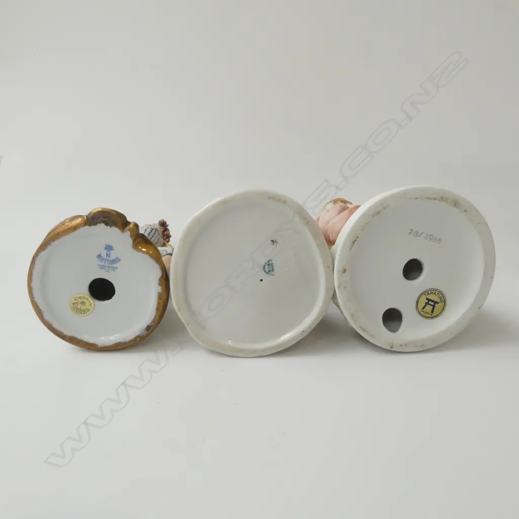 4  ASSORT FIGURINES - CAPODIMONTE, ROYAL DUX & TAMAFUNE H.180mm Image 1++