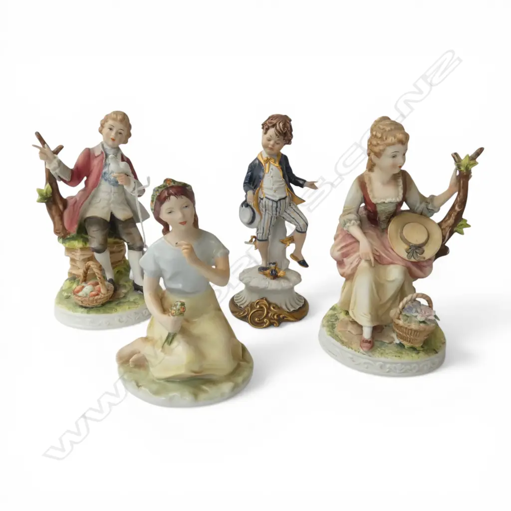 4  ASSORT FIGURINES - CAPODIMONTE, ROYAL DUX & TAMAFUNE H.180mm Image 1++