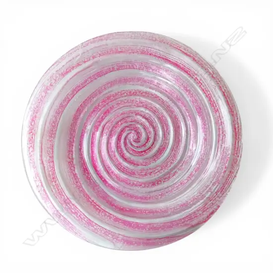 ART GLASS CIRCULAR BOWL Dia.470mm