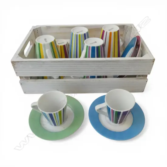 MAXWELL WILLIAMS STRIPED MUGS & ESPRESSO C/S