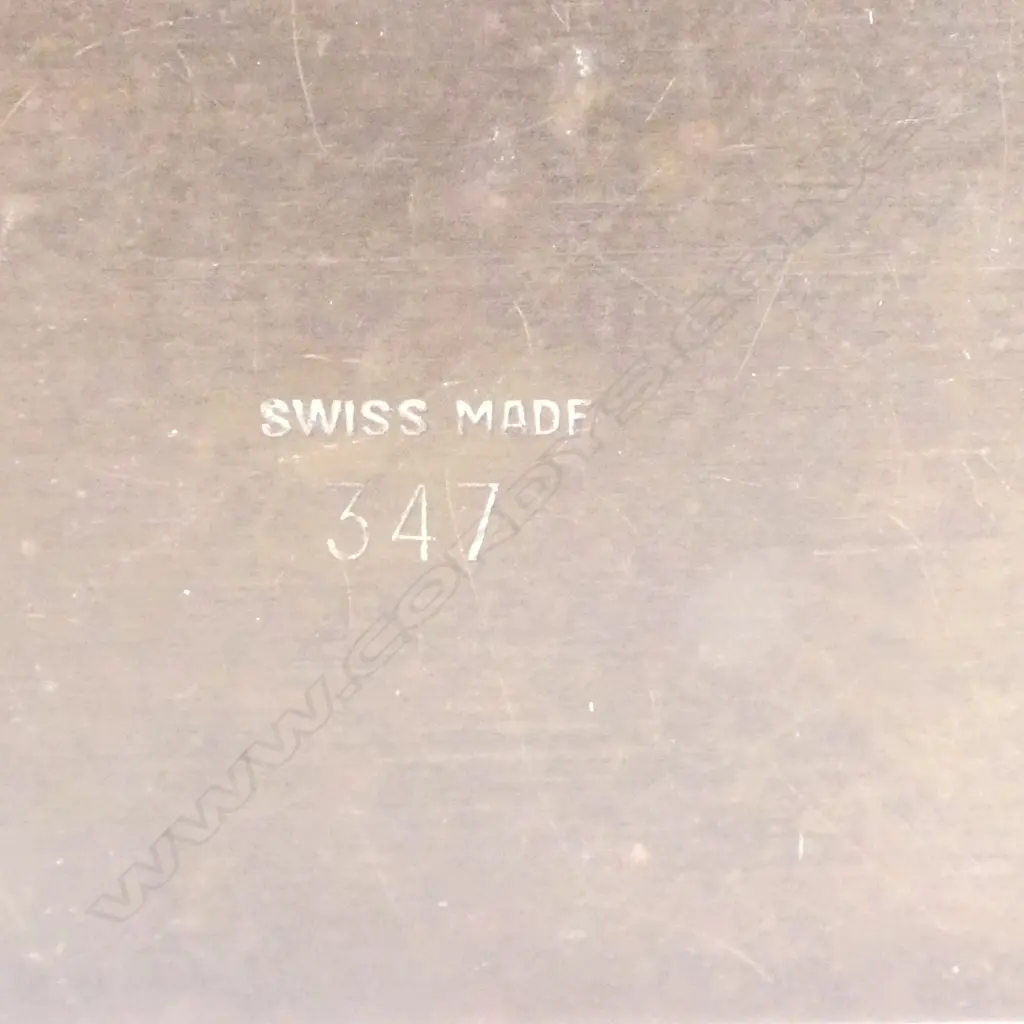 c1940/1950 TIFANY & CO. SWISS MADE GILT BRASS SMALL 8 DAY DESK  alarm CLOCK. H.85mm. Image 1++