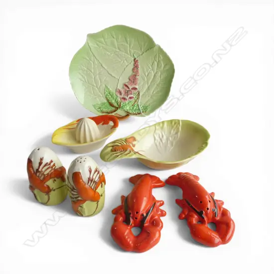 7 PCES CARLTON WARE LOBSTER CHINA