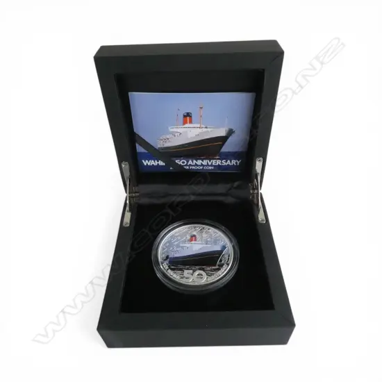 CASED 2018 WAHINE 50th ANNIVERSARY .999 SILVER PROOF COIN 2oz