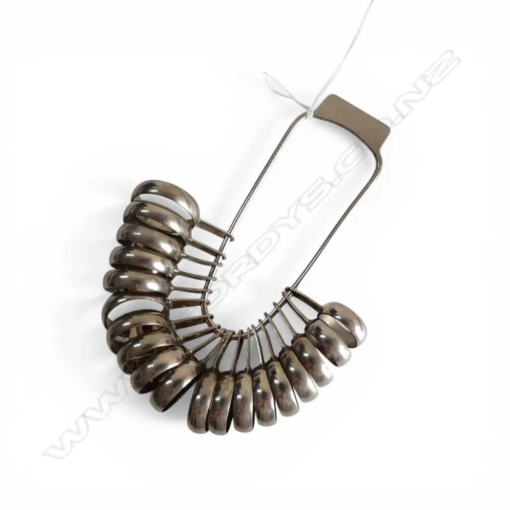 OLD SET RING SIZES wide half hoop bands Image 1++