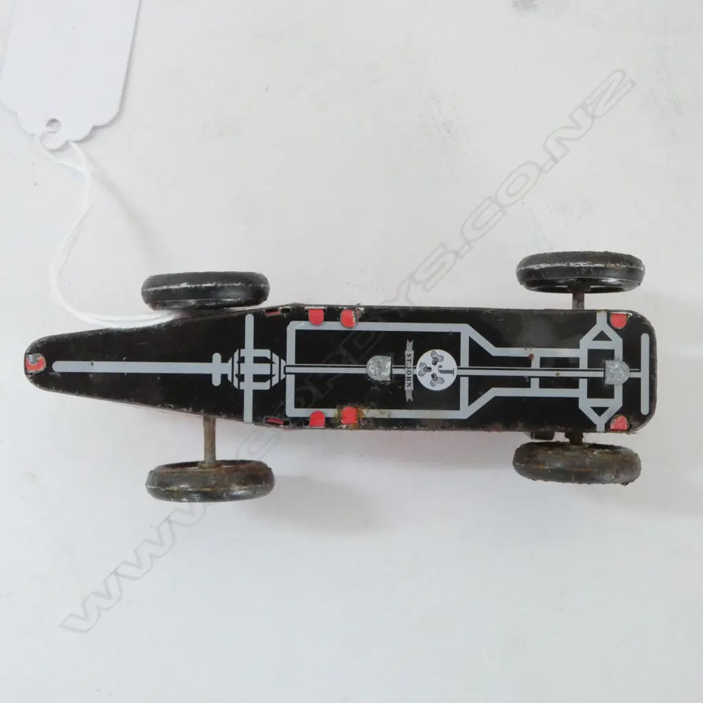 TIN PLATE WID-UP 'ST. JOHN' RACE CAR L.105mm Image 1++