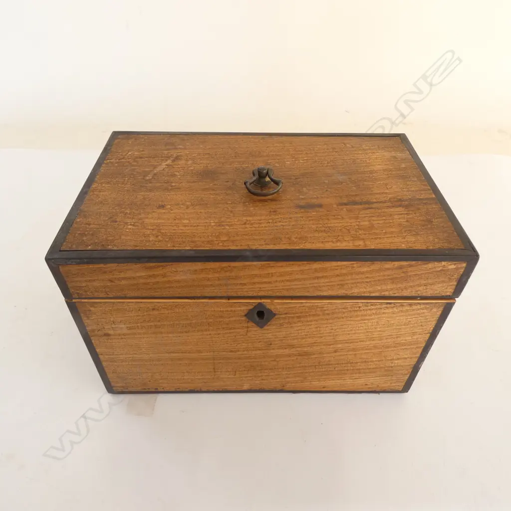 GEORGIAN MAHOGANY TEACADDY L230MM Image 1++