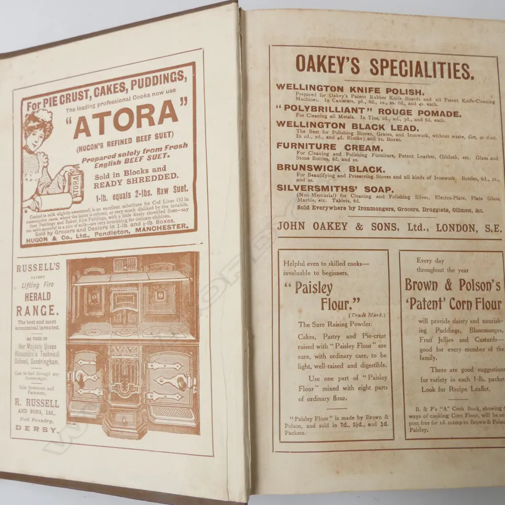 TWO ANTIQUE MRS BEETON’S COOKBOOKS ‘EVERYDAY COOKERY’ & ‘ALL ABOUT COOKERY’ 1911 Image 1++