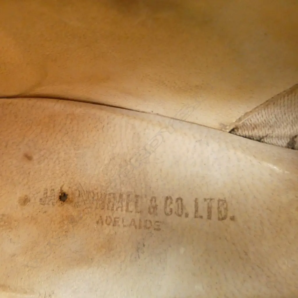 PR 1920'S BLACK SILK LADIES SHOES metal buckles w stones missing named James Marshall & Co. Adelaide Image 1++