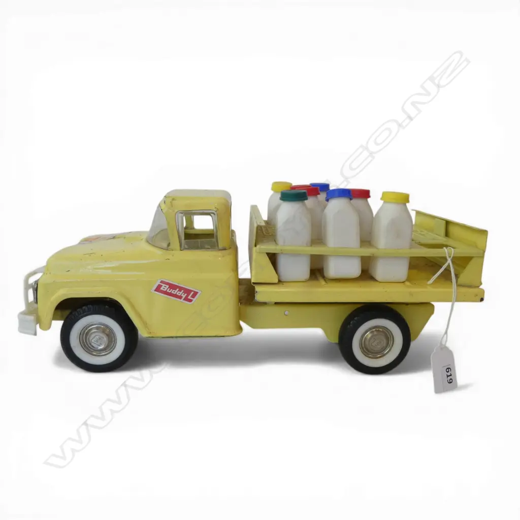 VINTAGE BUDDY L MILK TRUCK L.360mm Image 1++
