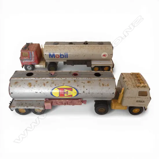 TWO ERTL PETROL TANKERS need restoration L.550mm