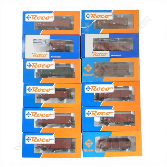 12 BOXED ROCO HO DB WAGONS