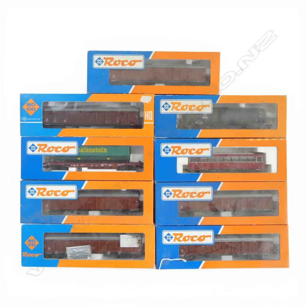 9 BOXED ROCO HO DB WAGONS  Image 1++