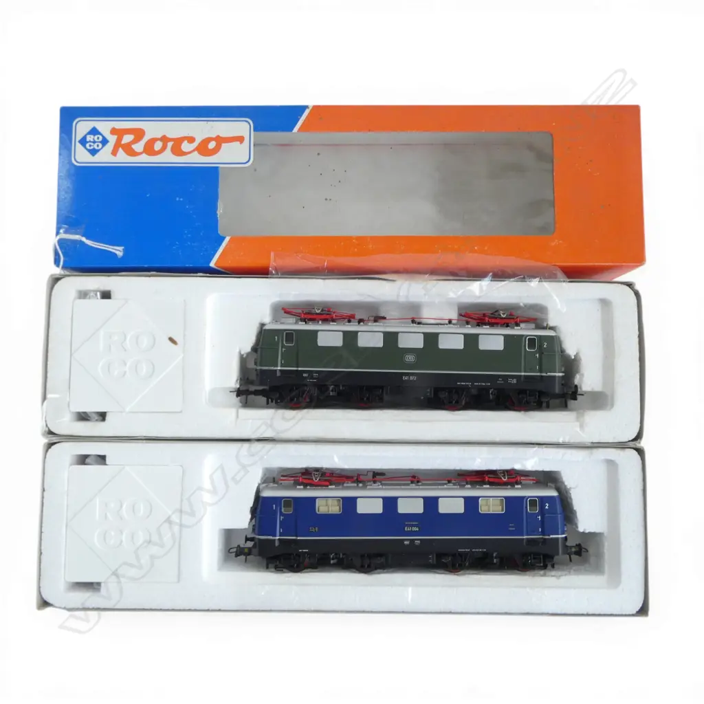 2 ROCO HO DB ELECTRIC LOCOMOTIVES E41 004 43636 + E41 072 one boxed Image 1++