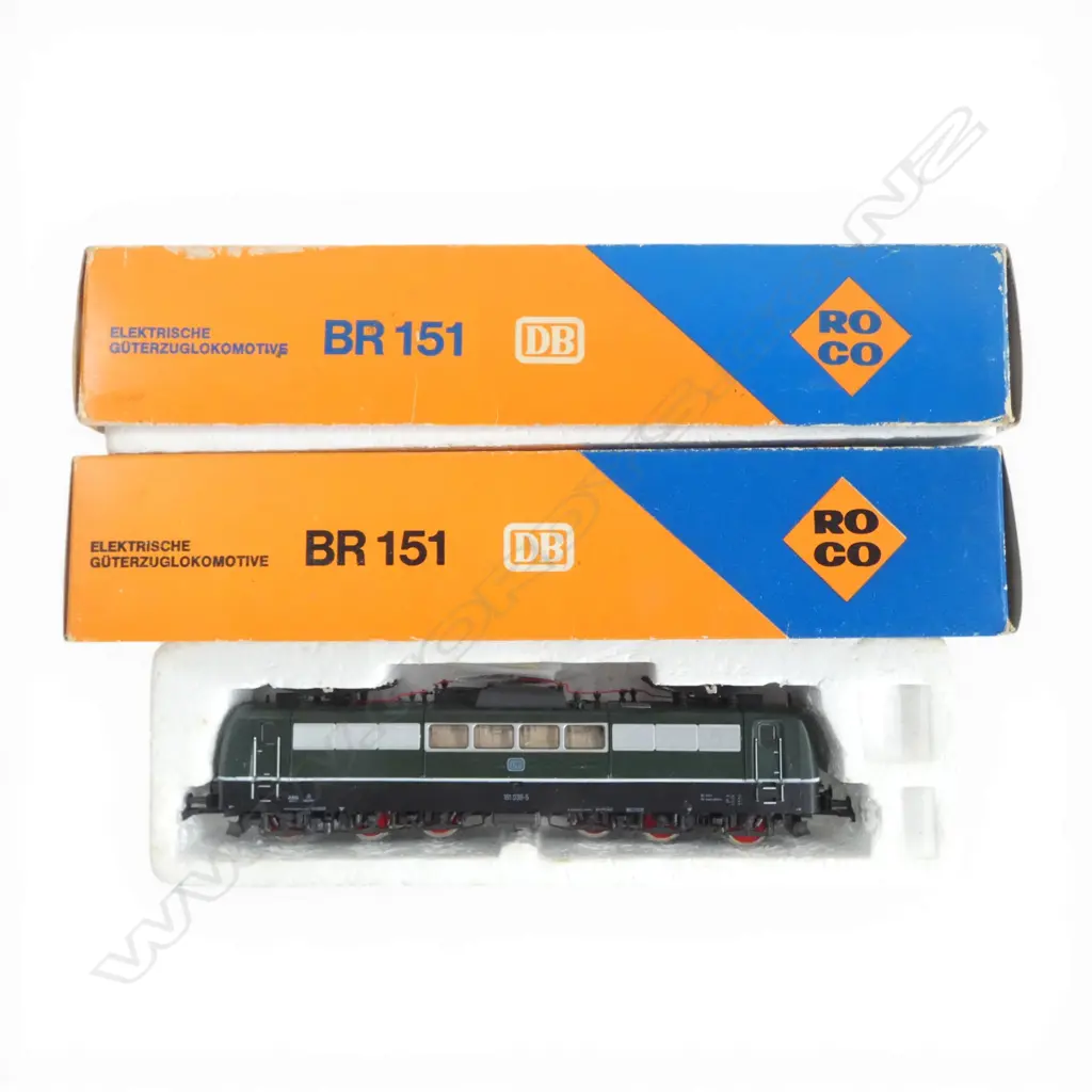 2 BOXED ROCO HO DB ELECTRIG FREIGHT LOCOMOTIVES BR151 4132B Image 1++