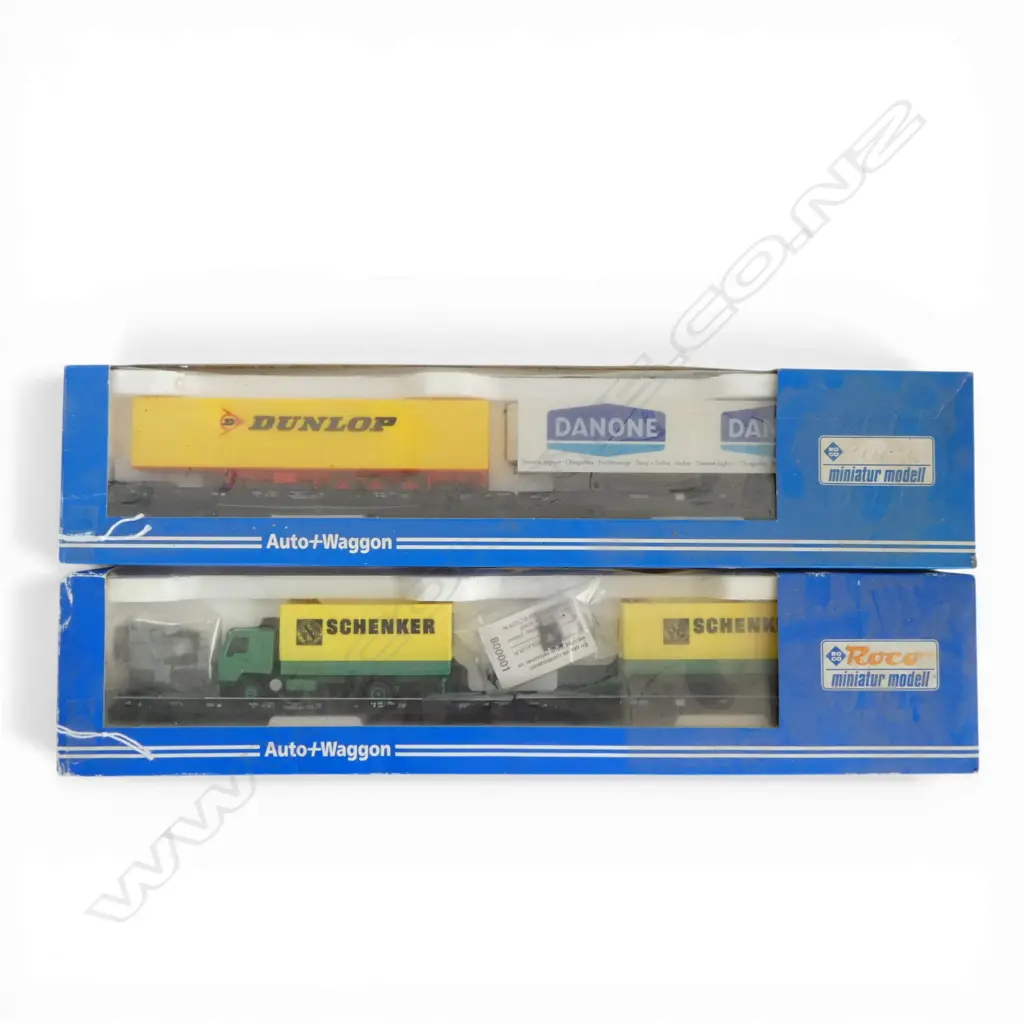2 BOXED ROCO HO DB AUTO + WAGONS 1901 + 1902 Image 1++