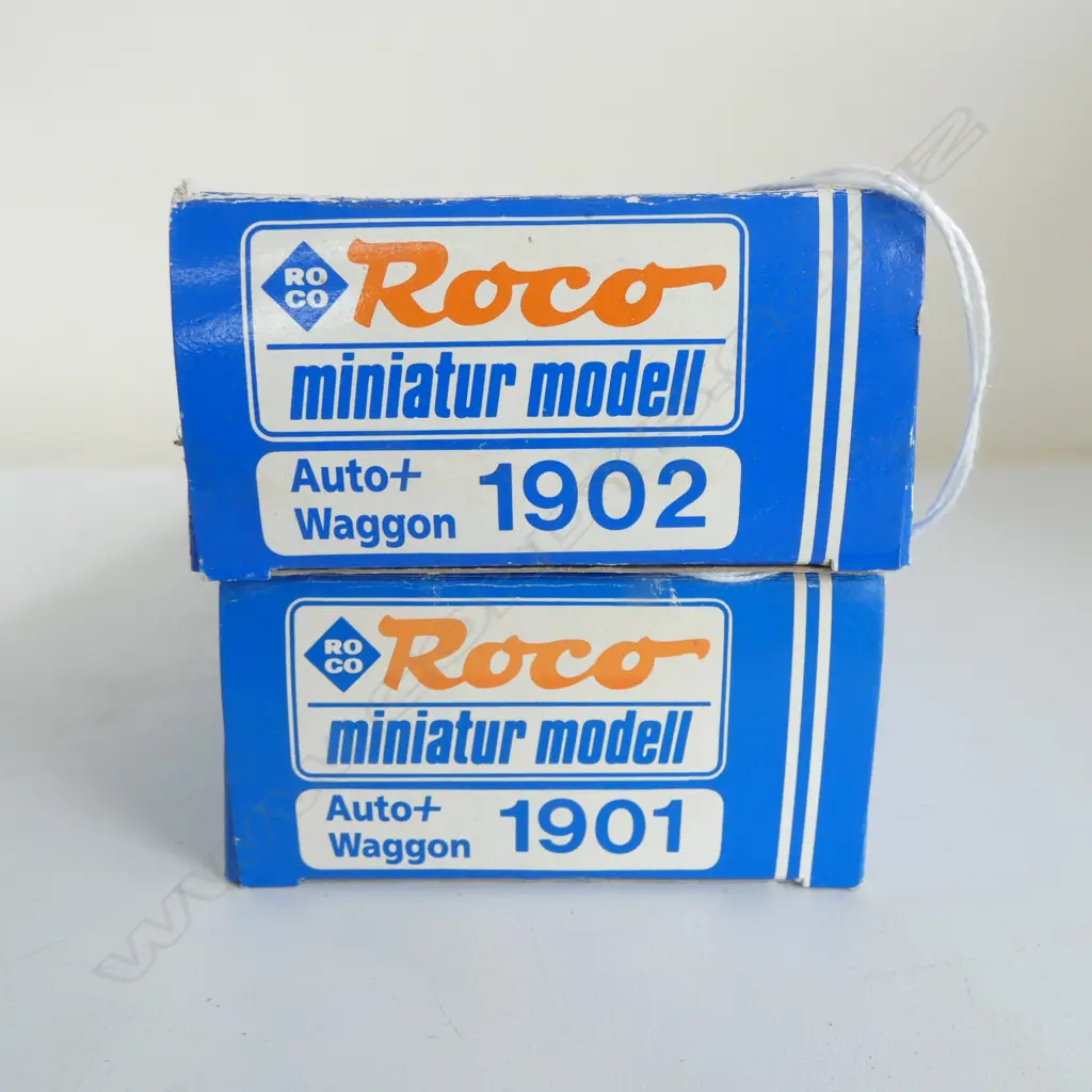 2 BOXED ROCO HO DB AUTO + WAGONS 1901 + 1902 Image 1++