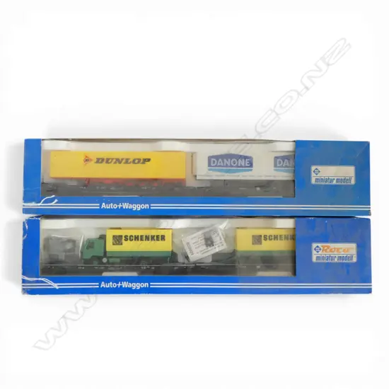 2 BOXED ROCO HO DB AUTO + WAGONS 1901 + 1902