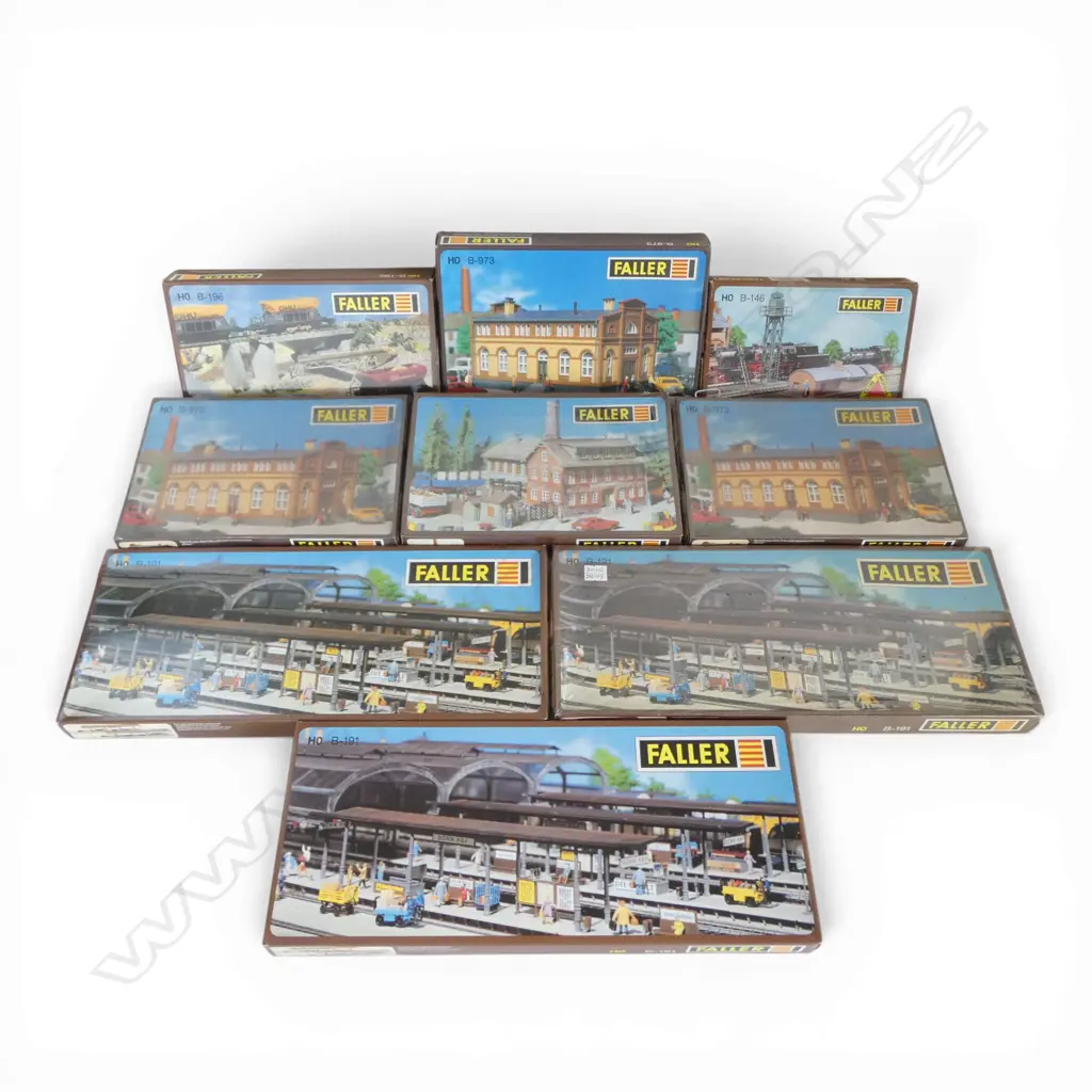 9 BOXED FALLER HO MODEL KITS ... Image 1++