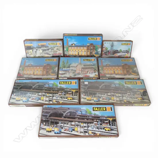 9 BOXED FALLER HO MODEL KITS ...