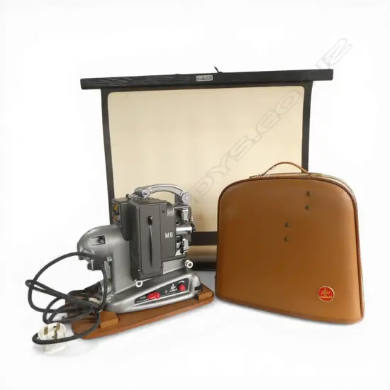 VINTAGE POLLARD M8 PROJECTOR IN CASE + SCREEN