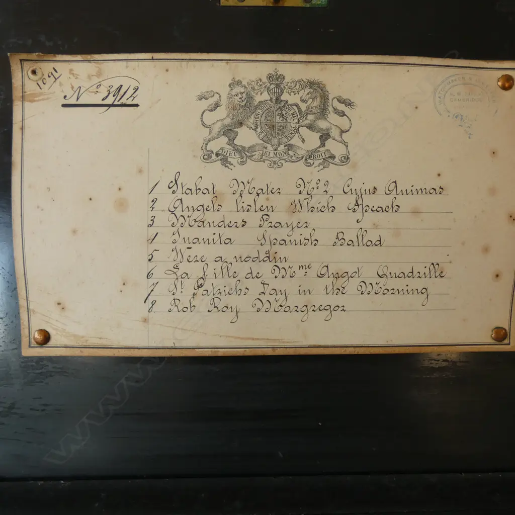 ANTIQUE MUSIC BOX 430 X 210 X 135mm  Image 1++