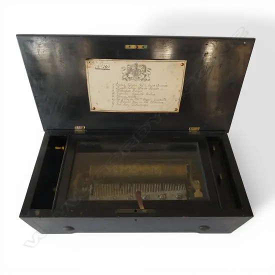 ANTIQUE MUSIC BOX 430 X 210 X 135mm 