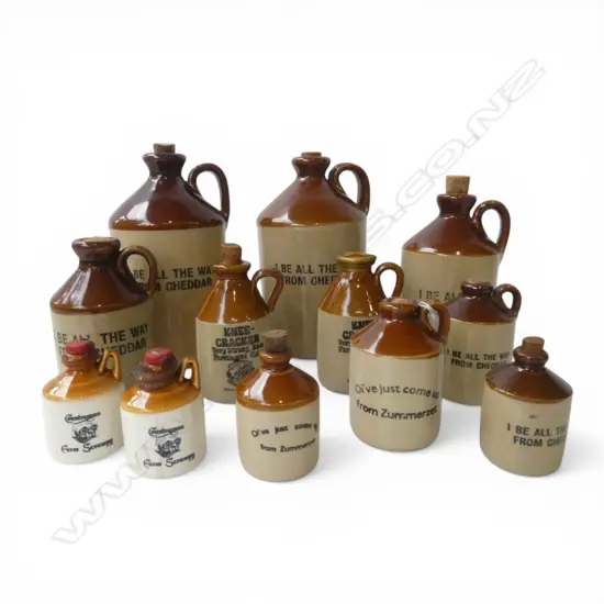 12 ASST STONE CROCKS