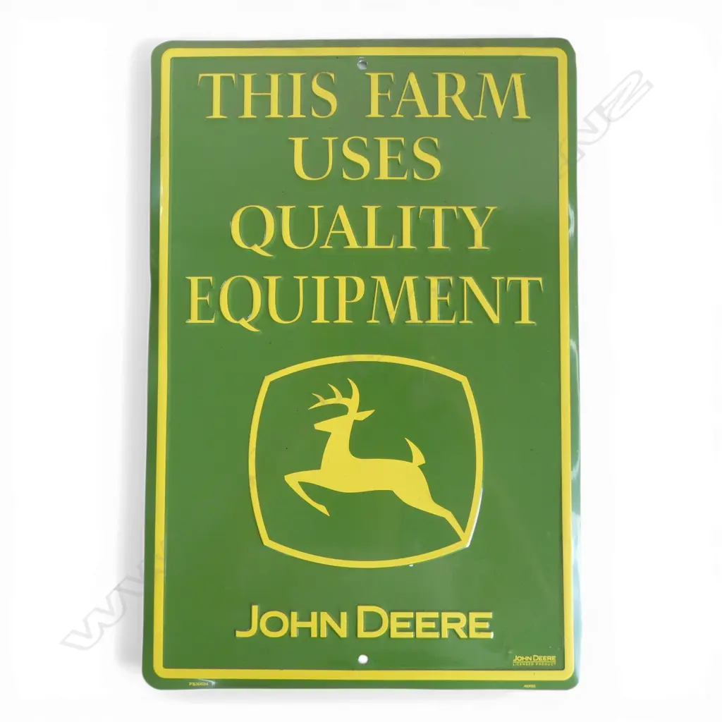 'JOHN DEERE' FARM EQUIPMENT SIGN 455x305mm Image 1++