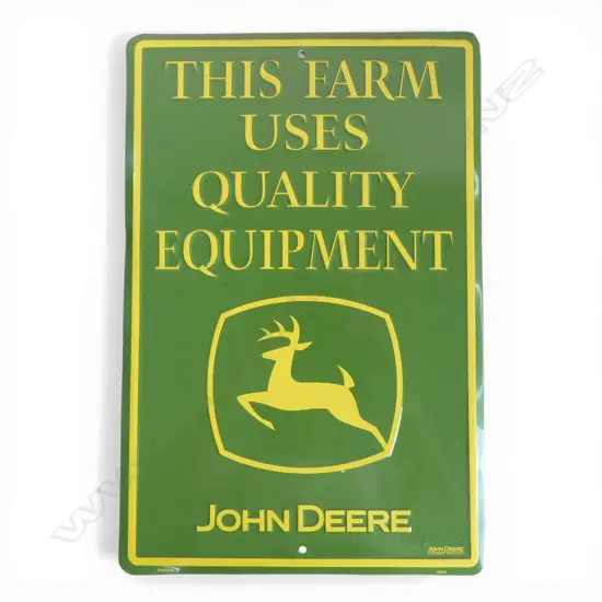 'JOHN DEERE' FARM EQUIPMENT SIGN 455x305mm