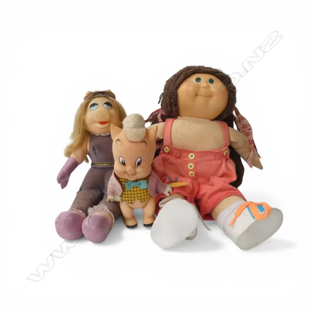 VINTAGE CABBAGE PATCH KID + MISS PIGGY + PORKY PIG Image 1++