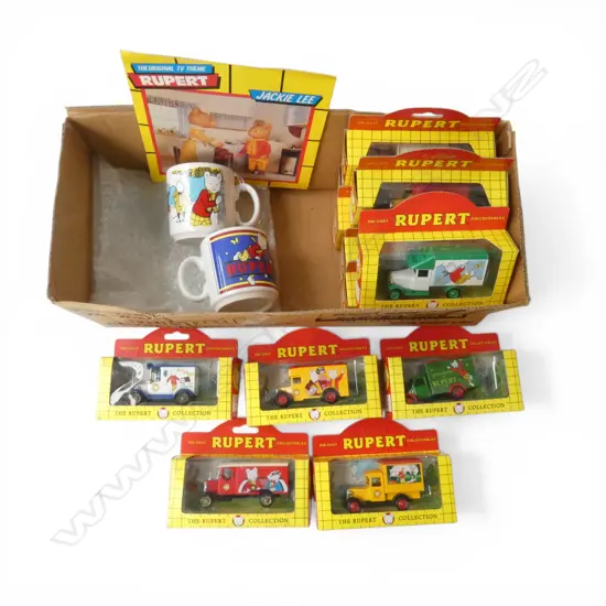  VINTAGE ASST RUPERT BEAR COLLECTABLES