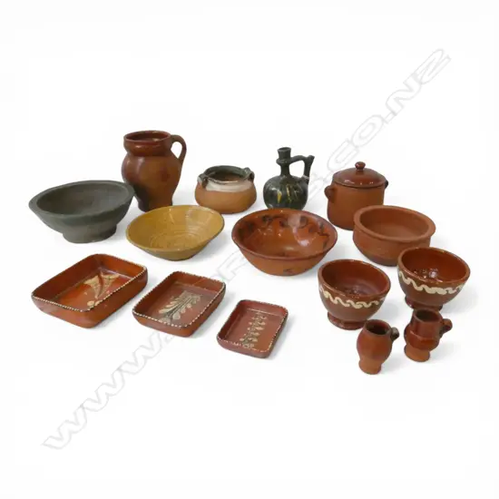 15 PCES ASST. EARTHENWARE