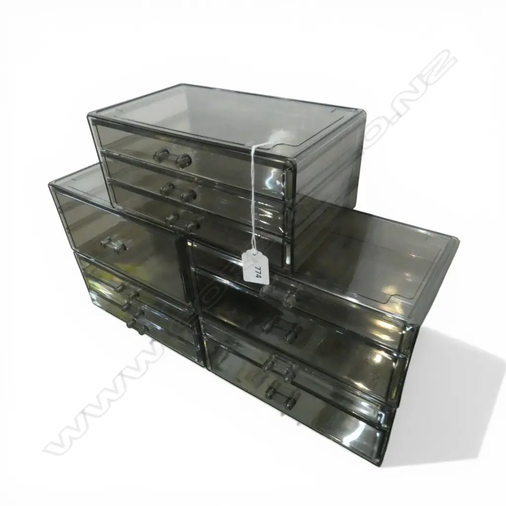  ASST STACKABLE PLASTIC TRINKET/PARTS DRAWERS Image 1++