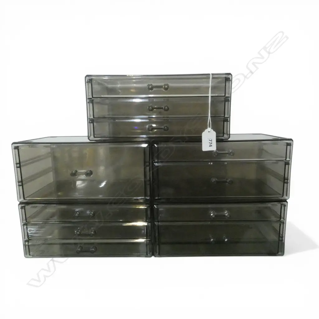 ASST STACKABLE PLASTIC TRINKET/PARTS DRAWERS Image 1++