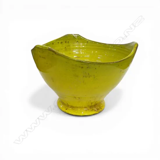 YELLOW GLAZED BOWL H.200mm