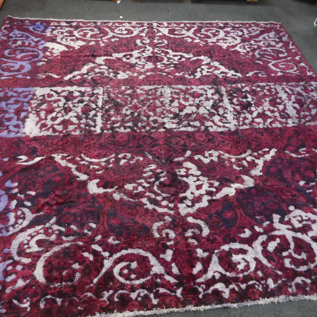 PERSIAN HAND-KNOTTED WOOL PILE RUG 3000x3000mm Image 1++