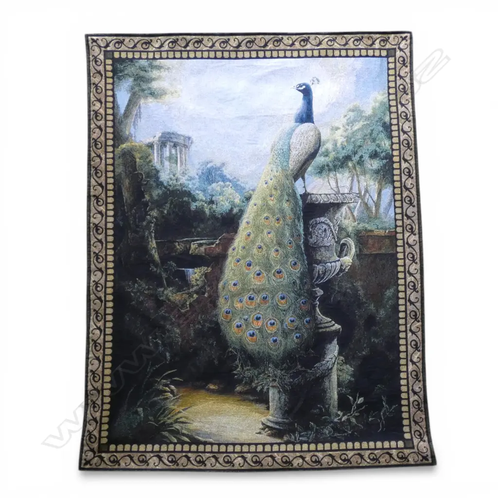 HANGING PEACOCK TAPESTRY 1400x1000mm Image 1++