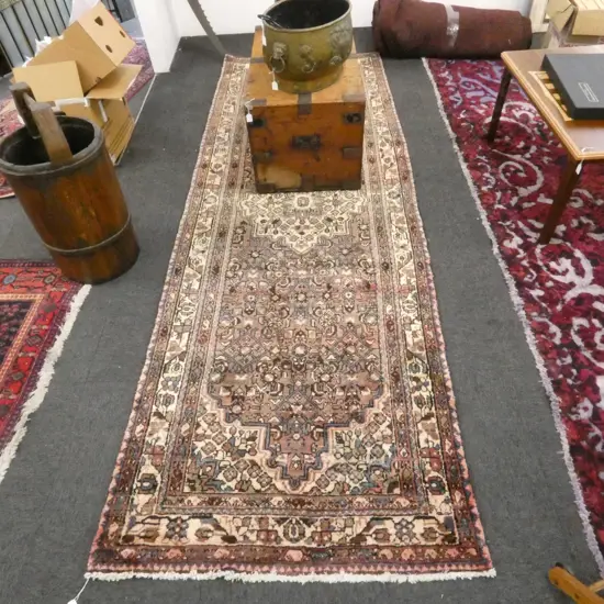 HAND KNOTTED WOOL PILE RUG 3200x1100mm
