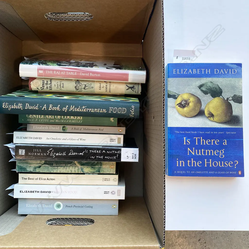 ELIZABETH DAVID CLASSICS 10 VOLS; DAVID BURTON THE RAJ AT TABLE; JACQULINE HERITEAU... Image 1++