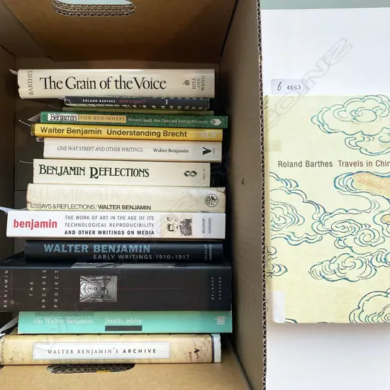 ROLAND BARTHES X 3 VOLS, WALTER BENJAMIN X 11 VOLS