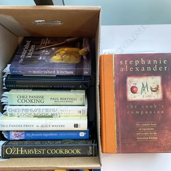 AUSTRALIAN AND AMERICAN COOKERY, 8 VOLS, INCLUDING STEPHANIE ALEXANDER, SKYE GYNGELL & ALICA WATERS