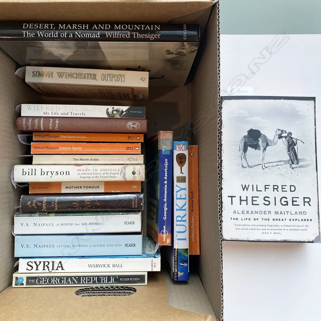 VARIOUS TRAVEL BOOKS, WILFRED THESIGER, BILL BRYSON V.S NAIPAUL, WARWICK BALL, ROGER ROSEN  Image 1++