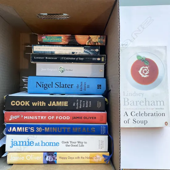 MODERN BRITISH COOKERY, 11 VOLS, INCLUDING JAMIE OLIVER, LINDSEY BAREHAM, NIGEL SLATER & JANE GRIGSON