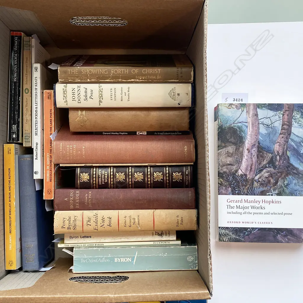 BYRON, SHELLEY, MANLEY HOPKINS,DONNE, KEATS 20 VOLS Image 1++