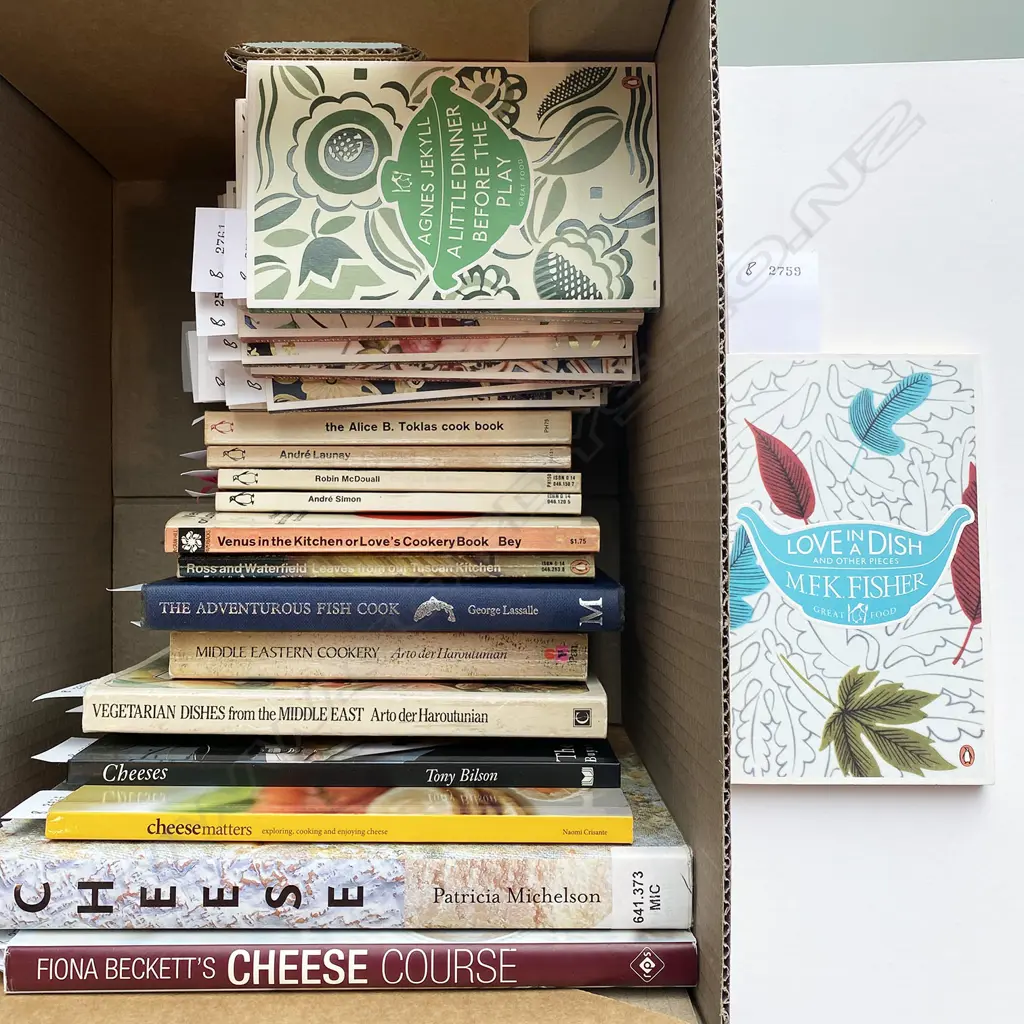 BOOKS ABOUT CHEESE, MISC BOOKS & ASSEMBLAGE 20 PENGUIN GREAT FOOD REPRINTS, 34 VOLS... Image 1++