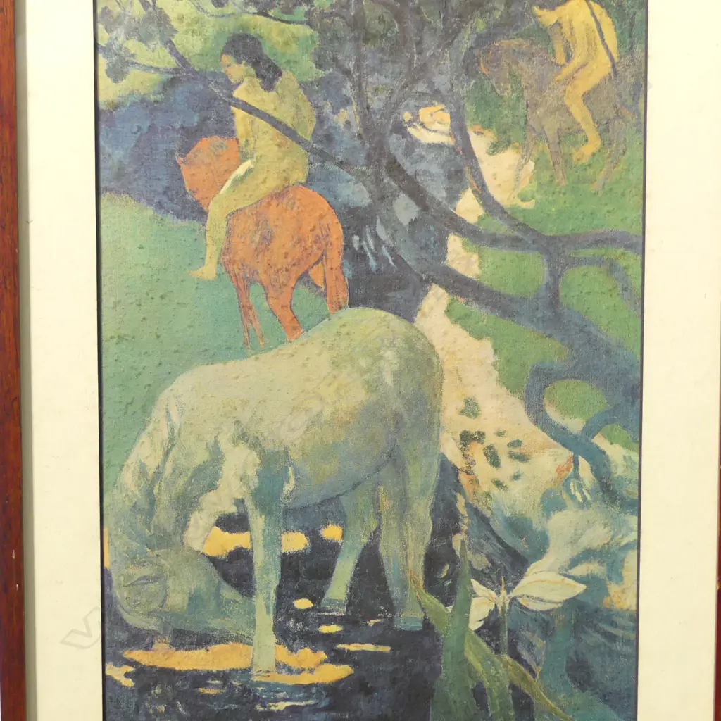 PAUL GAUGUIN "THE WHITE HORSE" PRINT, 320 X 200mm Image 1++