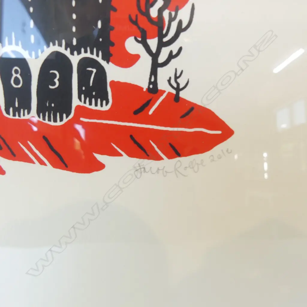 JACOB ROLFE, SIGNED 2010 LIMITED EDITION SCREEN PRINT " ENTER THE POSSUM", 450 X 330MM Image 1++