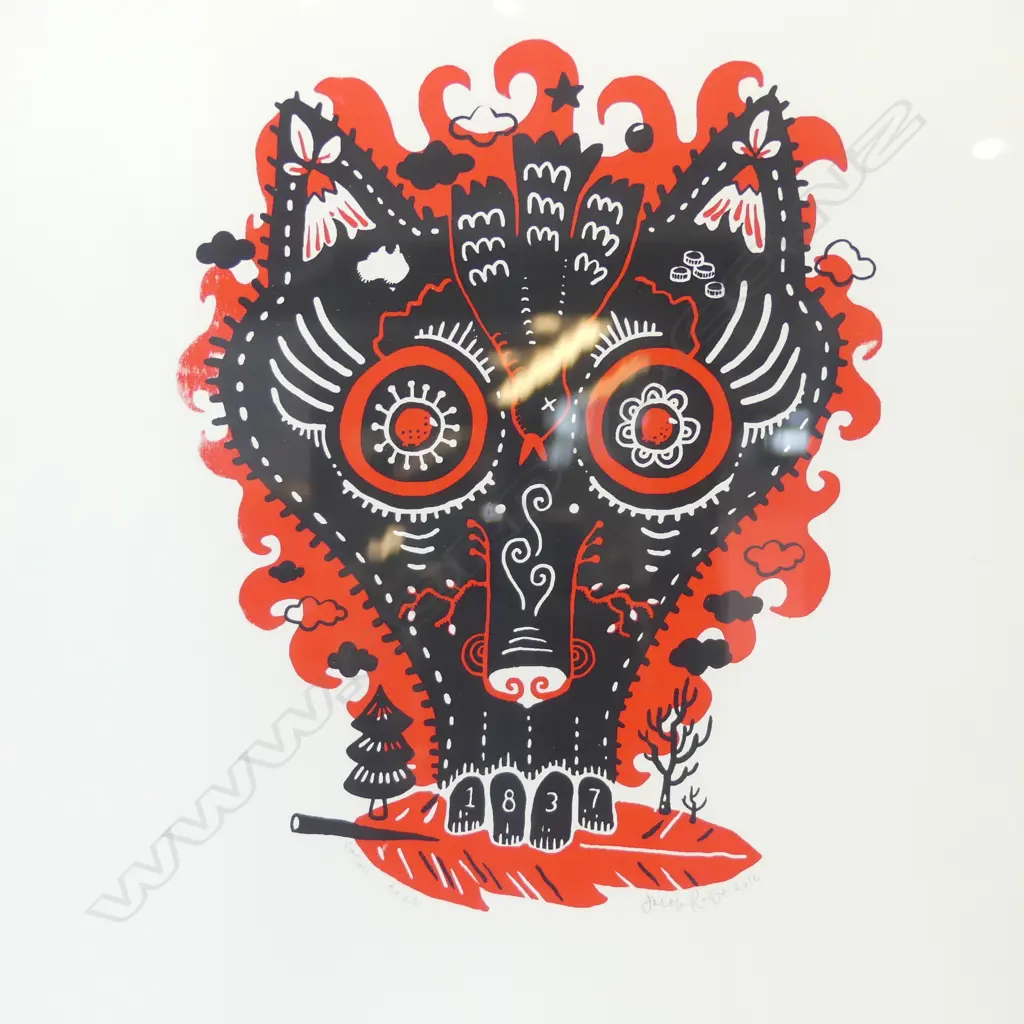 JACOB ROLFE, SIGNED 2010 LIMITED EDITION SCREEN PRINT " ENTER THE POSSUM", 450 X 330MM Image 1++