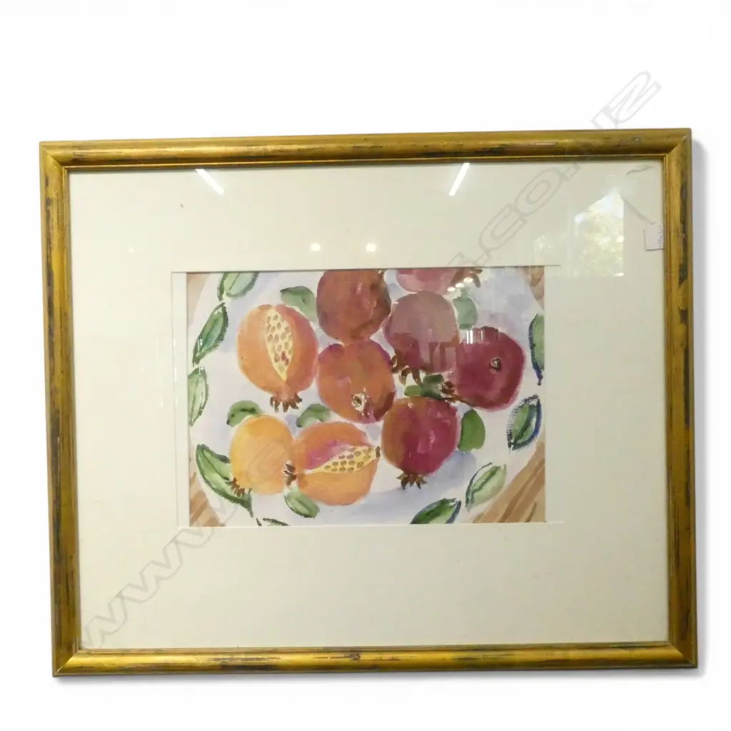 RICHARD CHRISP, POMEGRANATES, WC 2015 320x450mm Image 1++